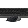 Комплект (клавіатура + миша) A4Tech F1010 Black/Grey USB (2)