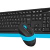 Комплект (клавіатура + миша) A4Tech FG1010 Black/Blue USB (2)