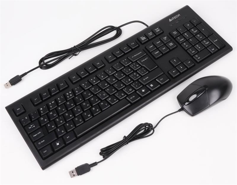 Комплект (клавіатура + миша) A4Tech KRS-8572 Black USB (5)