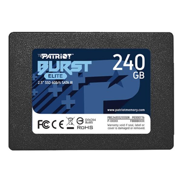 Накопичувач SSD   240GB Patriot Burst Elite 2.5" SATAIII TLC (PBE240GS25SSDR) (1)