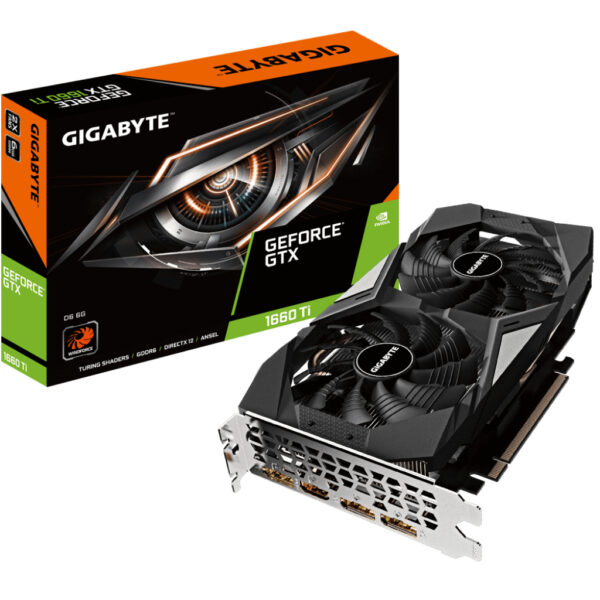 Відеокарта VC GIGABYTE GeForce GTX 1660 Ti D6 6GB (GV-N166TD6-6GD) GDDR6 (1)