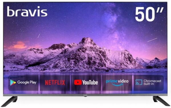 Телевізор 50" BRAVIS UHD-50M8000 Smart + T2 (1)
