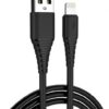 Зарядний пристрій Colorway 1USB Quick Charge 3.0 (18W) Black + Кабель Apple Lightning 1м Black (3)