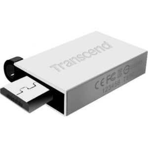 Флешка USB Flash 16Gb USB 2.0 Transcend JetFlash 380S OTG Silver Plating (2)