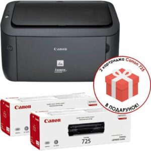 Принтер Canon LBP-6030B Черный + 2 картриджа Canon 725 (1)