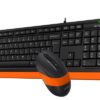 Комплект A4-Tech Fstyler F1010 USB Black/Orange (2)