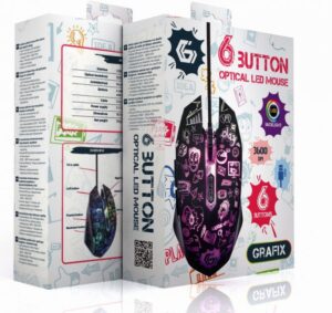 Мишка GEMBIRD MUS-6B-GRAFIX-01 USB Black