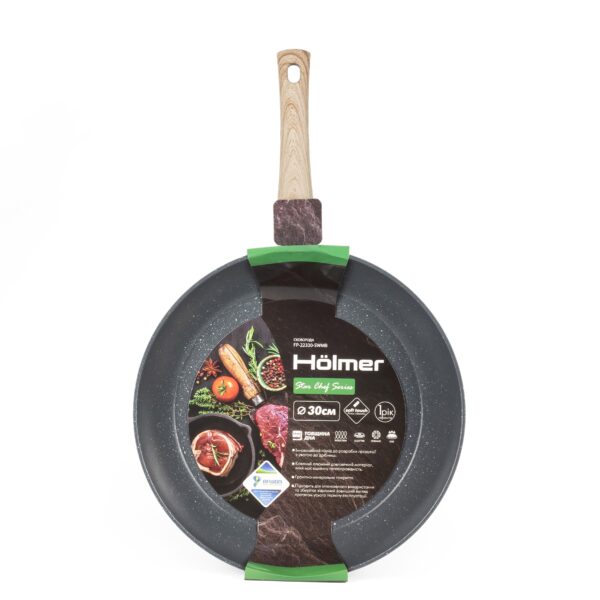 Сковорідка Holmer Star Chef 30 см без кришки Чорна (FP-22330-SWMB)
