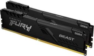 Оперативна пам'ять 32GB DDR4 PC4-32764 (3600 MHz) Kingston Fury Beast Black (2x16GB) (KF436C18BBK2/32)