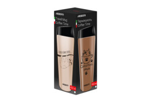 Термочашка Ardesto Coffee time Raccoon 450 мл