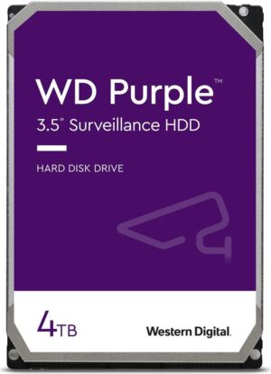 HDD 4TB WD 5400 SATA llI 256MB (WD43PURZ) Purple (1)
