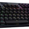 Клавіатура Logitech G915 TKL Lightspeed Wireless RGB Mechanical Carbon Clicky Switch (920-009537) (3)
