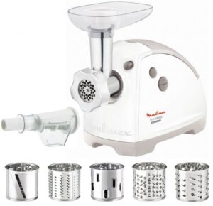 М'ясорубка Moulinex ME626T_XF2 (тертки-скиборізки + насадки для ковбасок