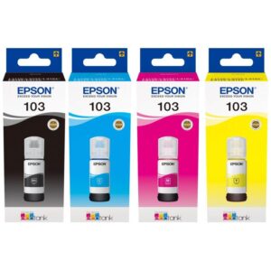 Комплект чорнил EPSON 103 MULTIPACK B/C/M/Y 4х65 мл (C13T00S64A)