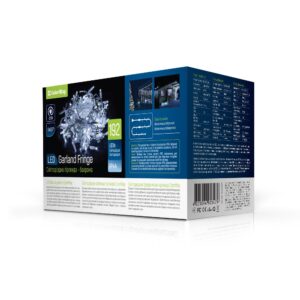 Світлодіодна вулична гірлянда СolorWay Бахрома 6мx0.6м 192Led (IP44) холодний колір (1)