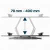 Кріплення настінне Gembird WM-70ST-01 37"-70" похило-поворотне (2)