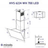 Витяжка MINOLA HVS 6224 WH 700 LED