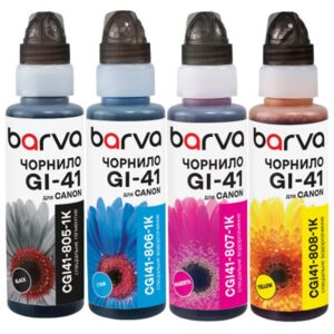 Комплект чернил BARVA Canon GI-41 спеціальні 4x100 мл