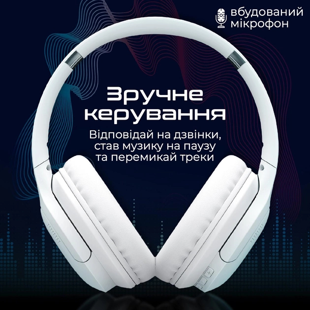 Навушники Promate LABOCA-PRO WHITE (2)