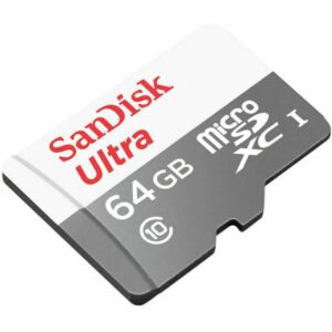 MicroSDXC 64GB SanDisk Class 10 UHS-I U3 Ultra (SDSQUNR-064G-GN3MA) + SD адаптер