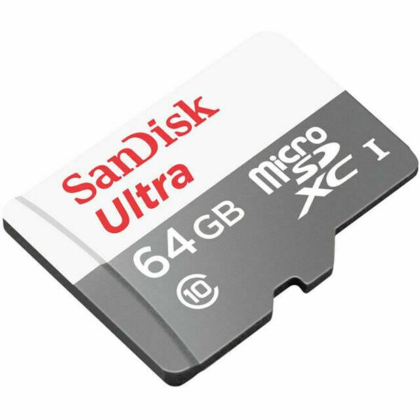 MicroSDXC 64GB SanDisk Class 10 UHS-I U3 Ultra (SDSQUNR-064G-GN3MA) + SD адаптер