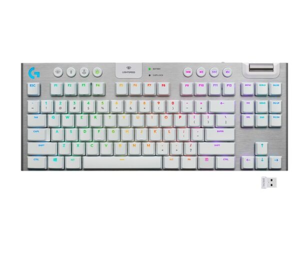 Клавіатура Logitech G915 Gaming TKL Tenkeyless LightSpeed Wireless RGB Mechanical White (920-009664)