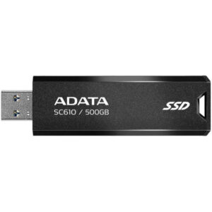SSD ADATA 500 GB USB3.2 SC610 Black (SC610-500G-CBK/RD)