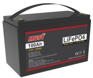 Акумуляторна батарея Must LP15-12100 - LiFePO4 (BMS 100A/50A) 12В 100Аг
