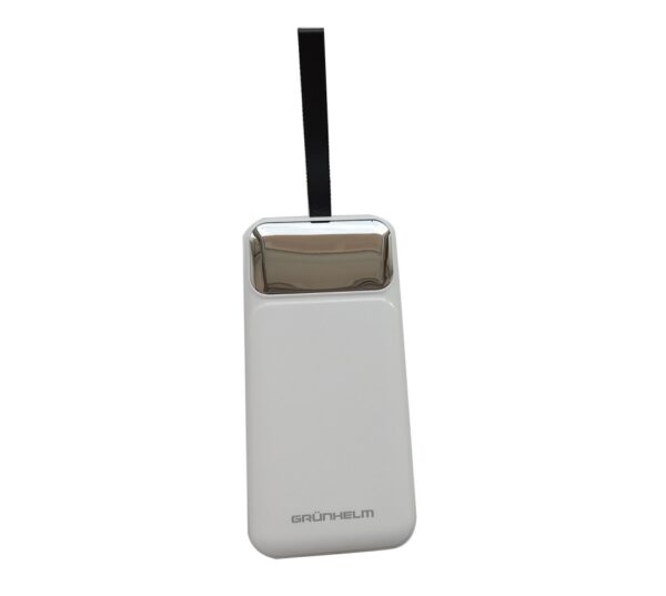 Зовнішній акумулятор (Power Bank) Grunhelm GP-30WQC 30000mAh White 22.5W