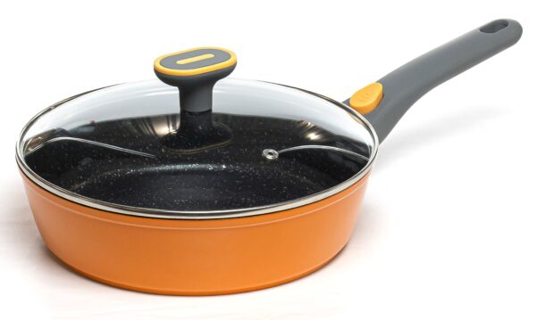 Сковорідка-сотейник Holmer Star Sunny Premium 24 см без кришки Чорна (DF-42824-SDMOL)