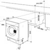 Вбудована пральна машина Whirlpool BIWMWG71484E