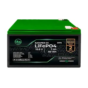 Акумуляторна батарея GV LiFePО4 12V (12,8V) - 7 Ah (90 Wh)