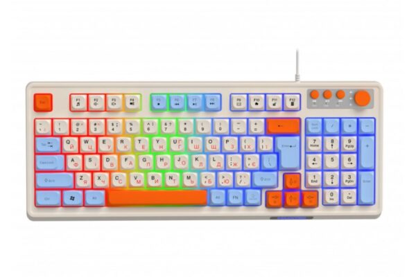 Клавіатура Maxxter KBG-3C01-UA USB, White