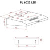 Витяжка PERFELLI PL 6022 W LED