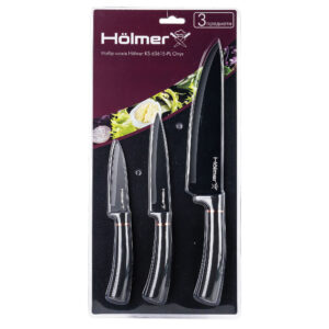 Набір кухонних ножів Holmer KS-63615-PL Onyx 3 придмети