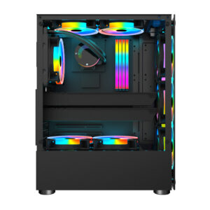 Корпус 1stPlayer V2-A-4F1 Black без БЖ (1)
