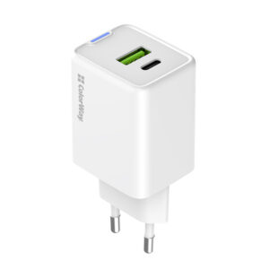 Зарядний пристрій Colorway GaN Mini 45W PD Port PPS USB (Type-C PD + USBQC4.0) білий (CW-CHS060PD-W)