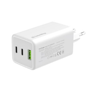 Зарядний пристрій Colorway GaN Mini 100W PD Port PPS USB (2xUSB-C; 1xUSB-A) білий (CW-CHS061PD-WT)