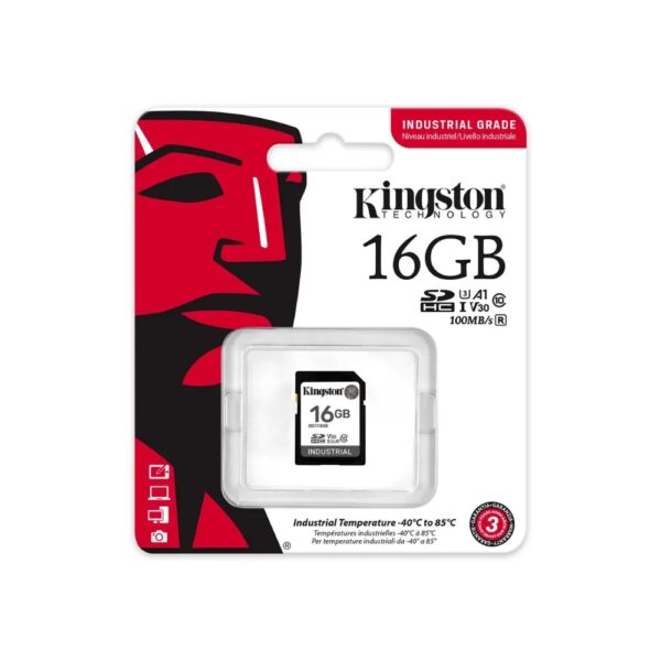 SDHC 16GB Kingston Industrial Class 10 UHS-I U3 V30 А1 (SDIT/16GB)