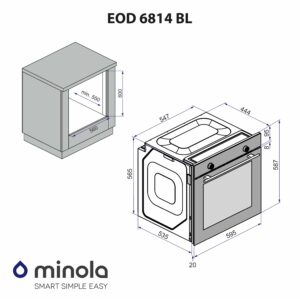 Духова шафа Minola EOD 6814 BL (1)