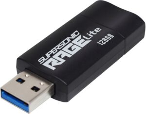 USB Flash 128GB USB 3.2 Patriot Supersonic Rage Lite (PEF128GRLB32U) Black/Blue