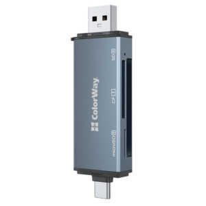 Кардрідер ColorWay USB 2.0/USB-C to CF/SD/MicroSD (CW-CR-01) (1)