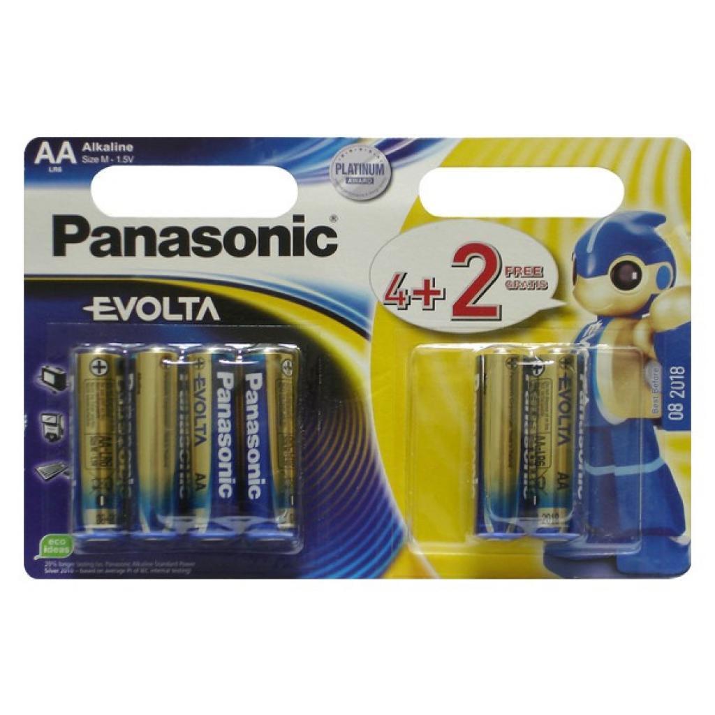 Батарейка Panasonic EVOLTA (LR6EGE/6B2F) AA BLI 6 шт. (2)