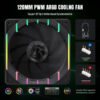 Вентилятор GameMax Tornado T12 ARGB-R 120*120*25 3pin (3)